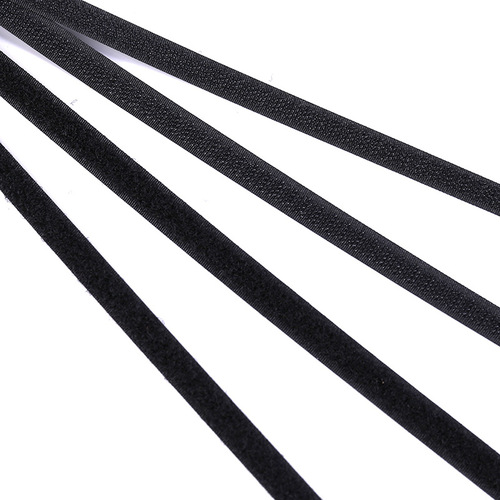 Manufacturer 1-20cm hook surface matte surface soft hook and loop tape black and white color full nylon Velcro tie wholesale