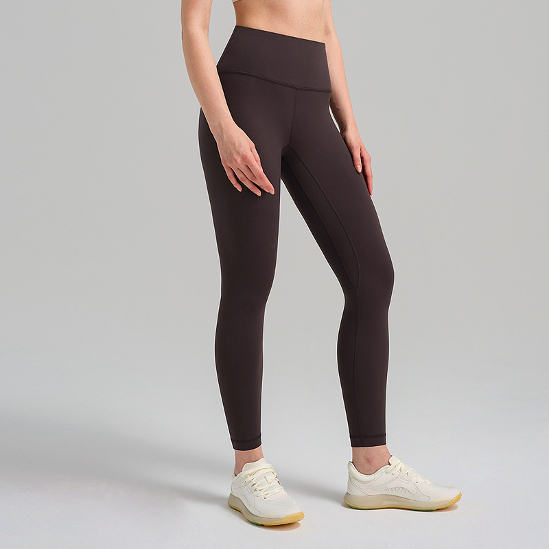 Pantalones gruesas y delgadas para mujeres de otoño y invierno mel mel mel melonía de caderas ropa de fitness pantalones elásticos de cintura alta desnudos pantalones deportivos