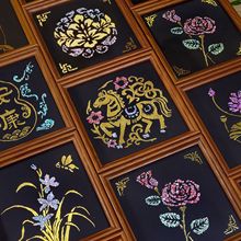 手工金箔螺钿画材料包diy创意螺片相框画家居装饰摆件金箔画礼物