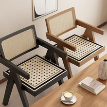 轻奢复古电脑椅餐椅冰丝坐垫夏季天屁垫化妆椅凉爽防滑凳子沙发垫