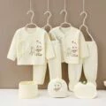 Plastic children's set for new born, sweater, combed cotton