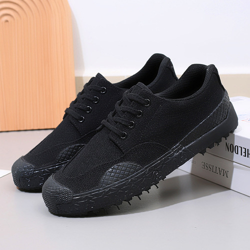 3520 double layer liberation shoes training shoes military training shoes special training shoes construction site farmland rubber shoes non-slip and wear-resistant