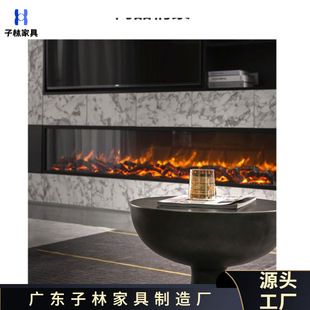 Modern New Electronic Fireplace Decorative Flame European Style Fireplace Core Embedded Villa Electric Fireplace Heater