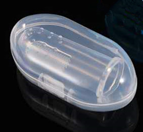 手指牙刷+透明盒子