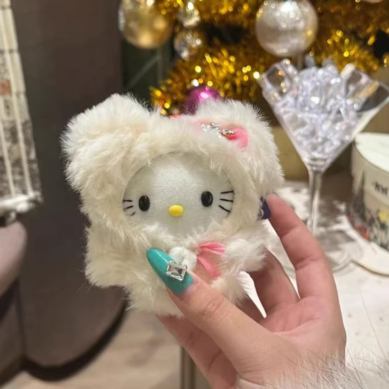 白色小兔薰衣草hellokitty猫包包挂件书包公仔玩偶可爱小饰品包挂|undefined