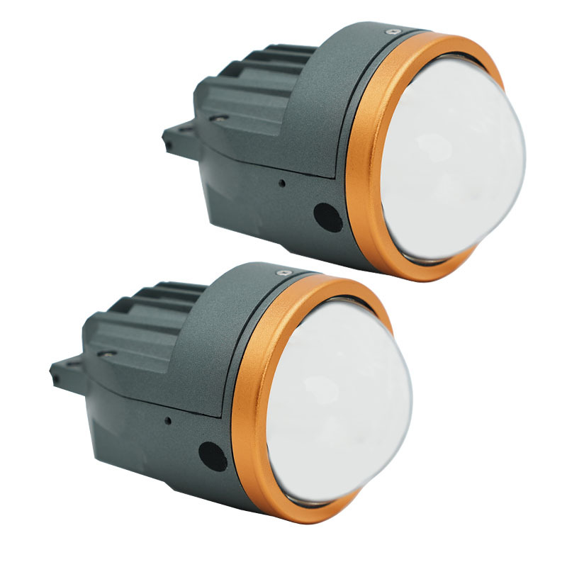 Luz LED blanca/amarilla/tricolor para coche de 3.0 pulgadas, faro antiniebla de doble lente de alta potencia, universal. image 6