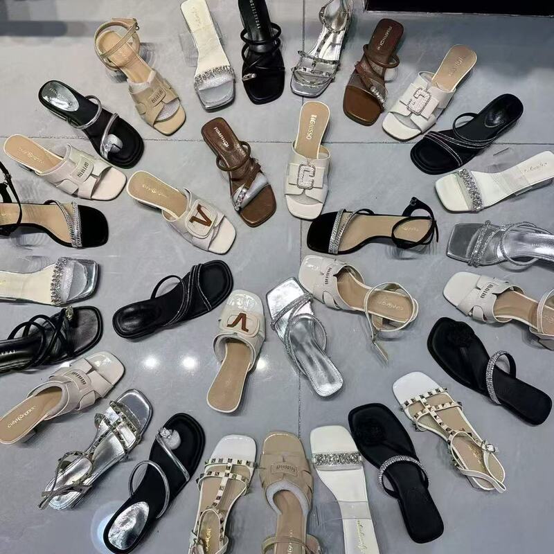 Women's High Heel Sandals, Women's High Heel Slippers, Wholesale Shoes for Street Stalls Women's High Heel Sandals, Women's High Heel Slippers, Wholesale Shoes for Street Stalls