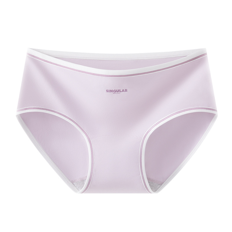 Bragas de algodón de entrepierna alargada Bragas de cintura media para niñas de algodón Clase A Bragas de entrepierna antibacterianas de grado 10A entrepierna de algodón para mujer