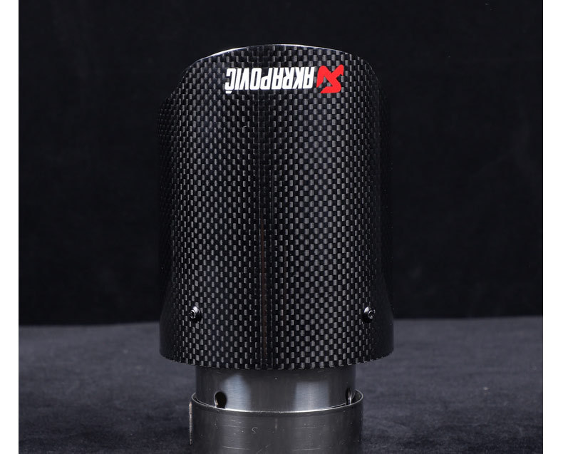 Factory direct sales, high-quality carbon fiber tailpipe for cross-border markets, stainless steel modified exhaust pipe, Scorpio AK tailpipe accessory