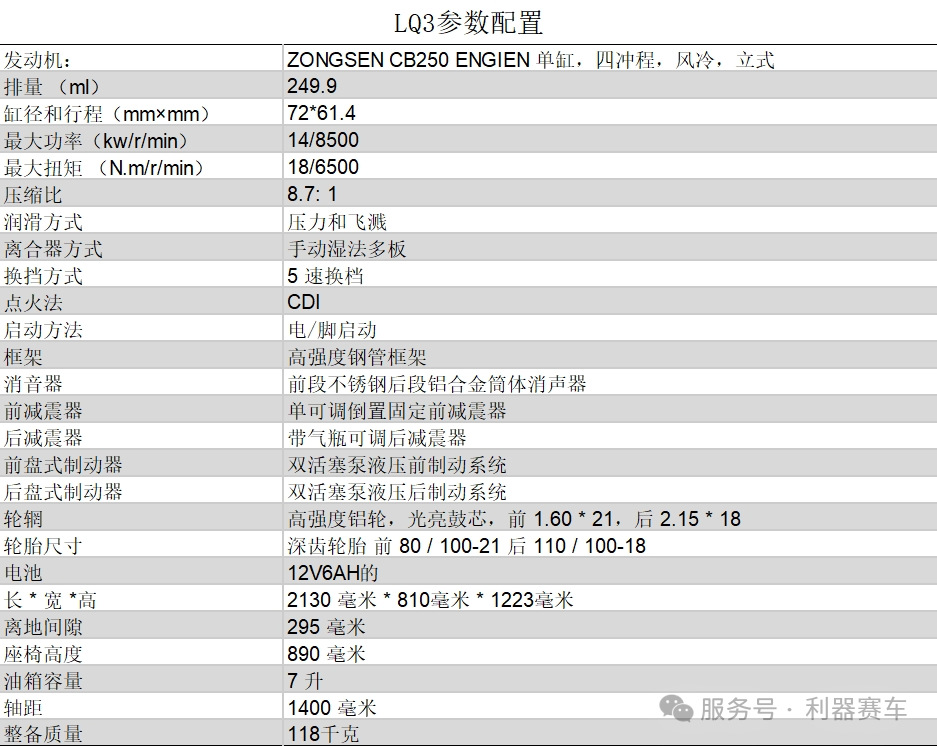 Sharp Weapon 3 High-Speed Off-Road Motorcycle Zongshen Cb250F Engine Mountain Forest Road Desert Vehicle Lq Racing