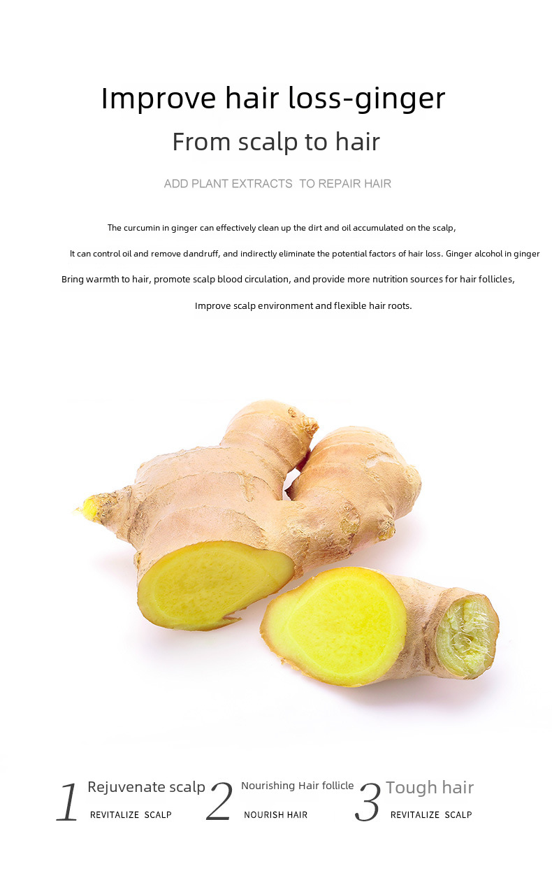 Ginger Shampoo Application