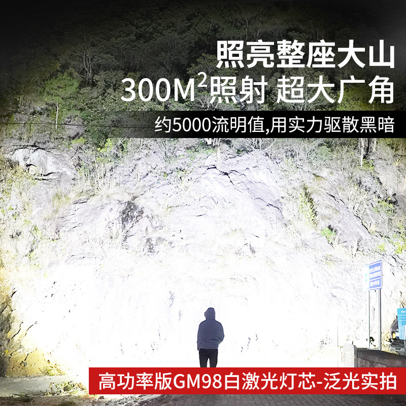跨境户外led强光手电筒家用多功能可充电智能电显伸缩变焦手电筒|undefined