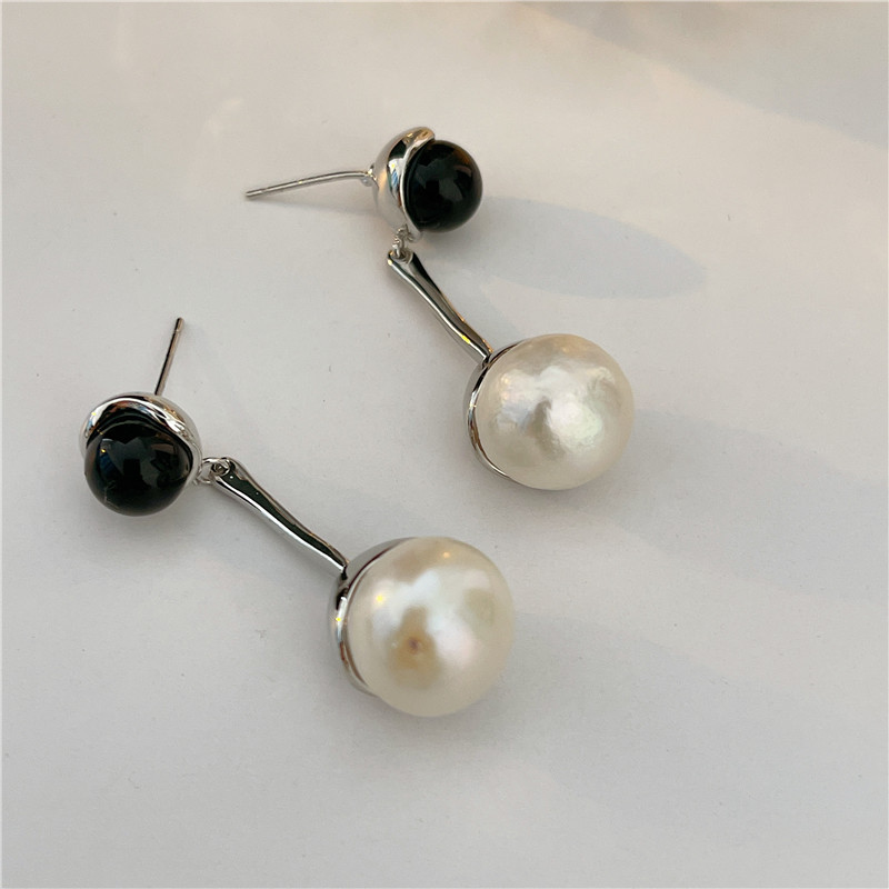 Wholesale Jewelry Simple Style Water Droplets Artificial Pearl Pearl Inlay Earrings display picture 3