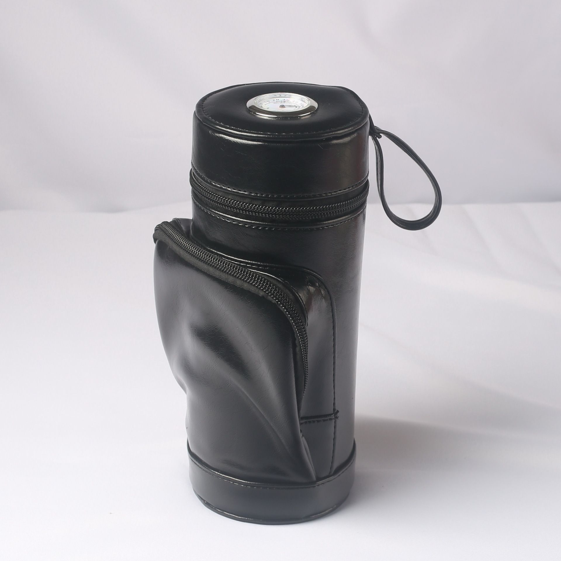 Transfronterizo nuevo estilo cuero para hombre tubo de cedro cubo de cigarros retro europeo y americano multifunción juego de cigarros bolsa de cigarros