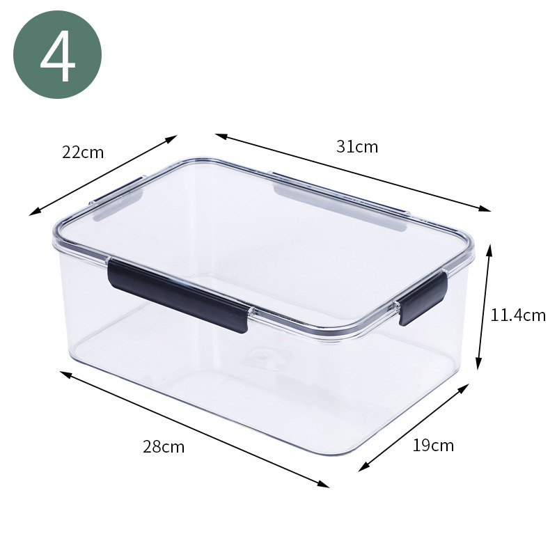 食品鮮度保持ボックスpet高透明冷蔵庫収納ボックス大容量キムチシール収納ボックス青果物収納ボックス|undefined