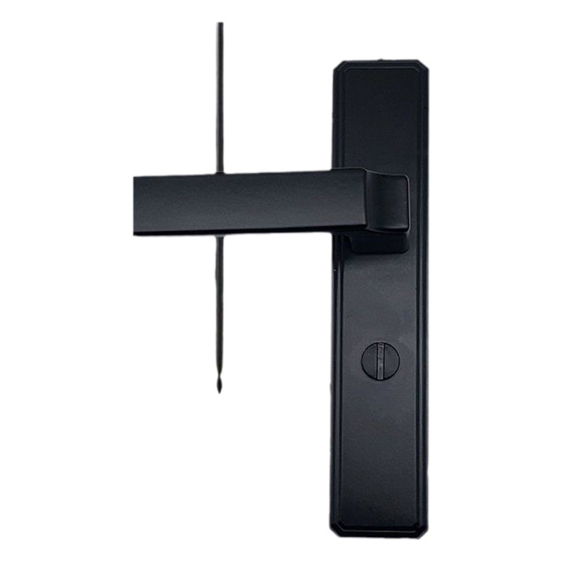 Puerta de aleación de aluminio núcleo sólido cerradura de la manija puerta de la sala de lavado flúor carbono mortaja cerradura de baño puerta Universal cerradura de una sola lengua