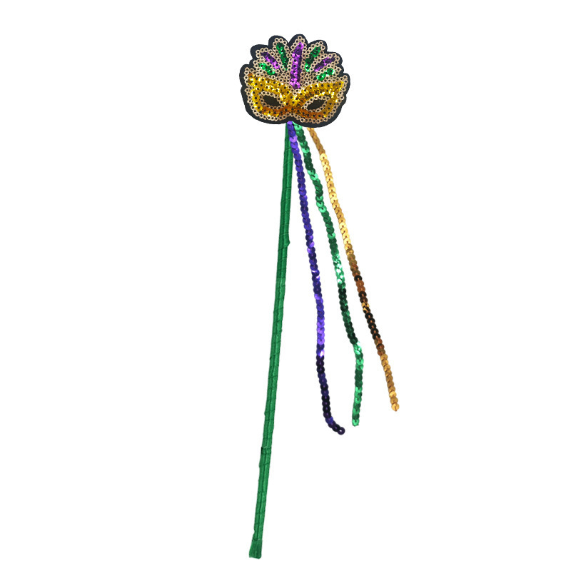 Mardi Gras fiesta de carnaval brasileño transfronterizo oro púrpura verde tricolor piezas de vestuario