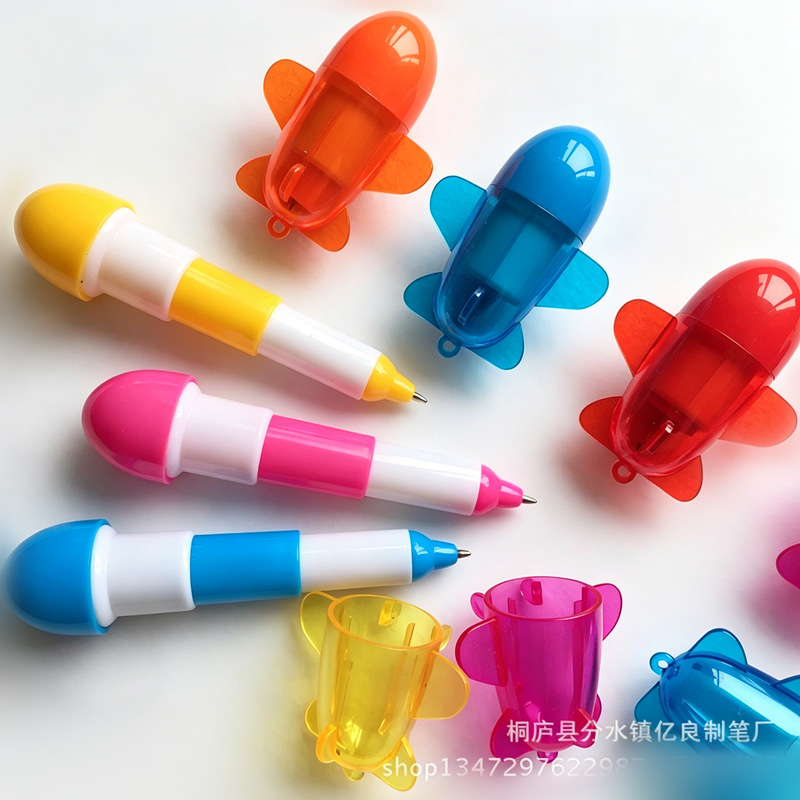 Fábrica directa mini bolígrafo de dibujos animados bolígrafo creativo avión modelado pluma imprimible logotipo