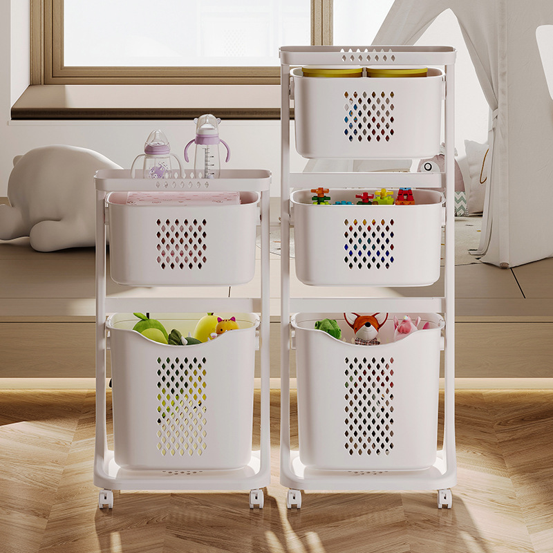 Panier à linge pliable en tissu pour une organisation domestique_voghion.com