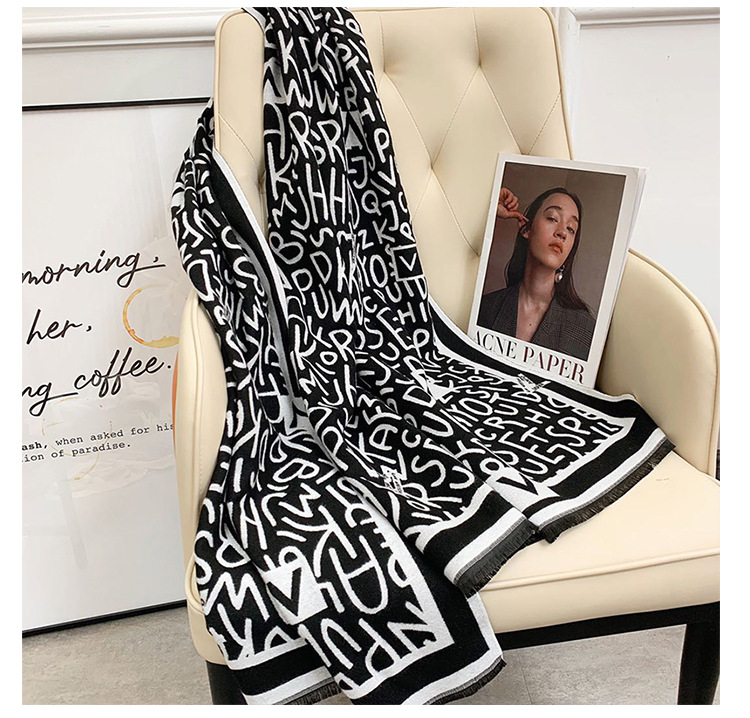 Cachecol em caxemira elegante para mulher xale versátil_voghion.com