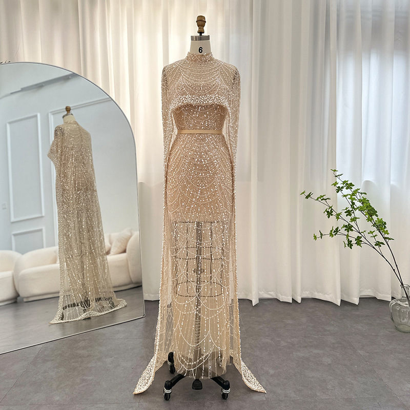 2026 Popular Foreign Trade Item: Pearl Embellished Slim-Fit Long Dress, Mermaid Evening Gown, Elegant Evening Dress for Women 2026 Popular Foreign Trade Item: Pearl Embellished Slim-Fit Long Dress, Mermaid Evening Gown, Elegant Evening Dress for Women