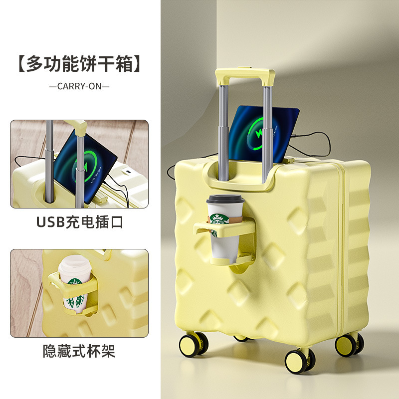 新款行李箱小型轻可登机20寸短途旅行密码箱小清新结实耐用旅行箱|undefined
