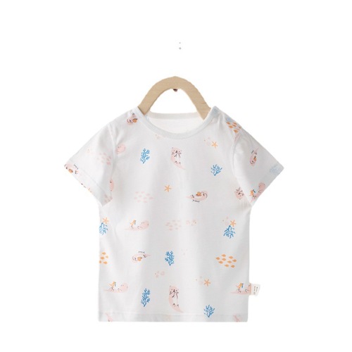 婴儿衣服无骨纯棉短袖T恤夏装夏季儿童宝宝女童男童上衣打底衫