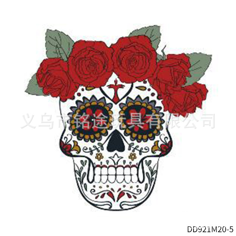 Suministros de fiesta de carnaval mexicano Día de los muertos Pegatinas de fiesta divertida para niños Accesorios de fotografía mexicana