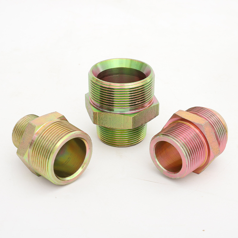 双外丝接头螺纹直接异变径1分2分3分4分6分1寸转接头黄铜对丝