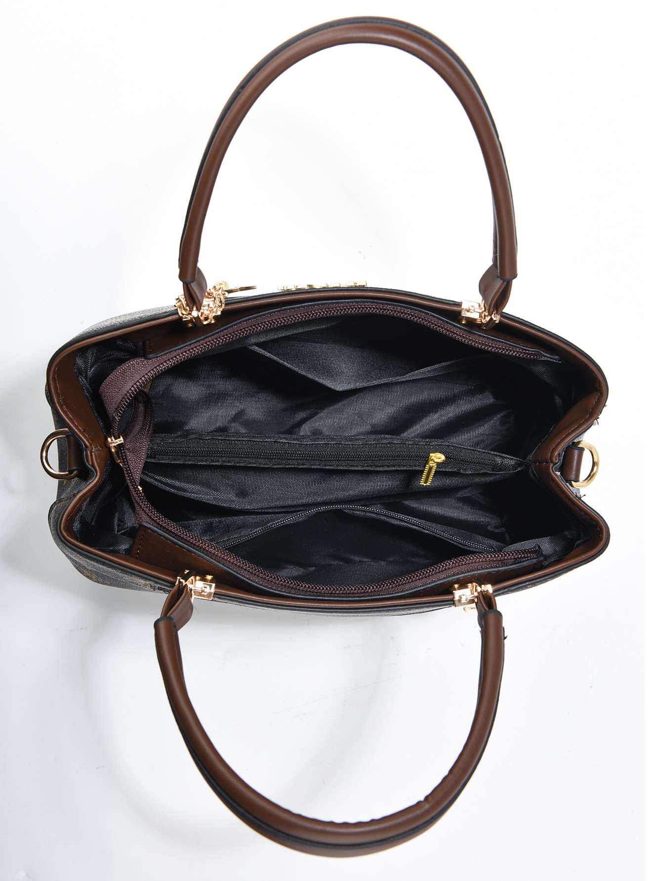 Femmes Grande Faux Cuir Impression Vêtement De Rue Carré Fermeture Éclair Sac À Main display picture 28