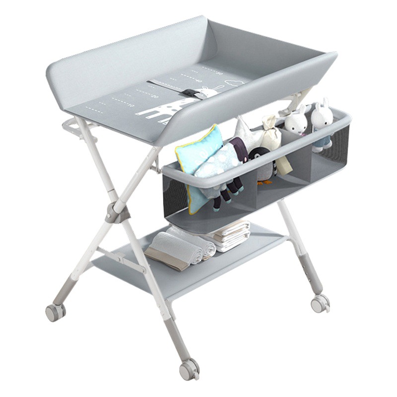 Mesa de pañales mesa de cuidado del bebé portátil multifuncional plegable cama de bebé cambio de pañales mesa táctil