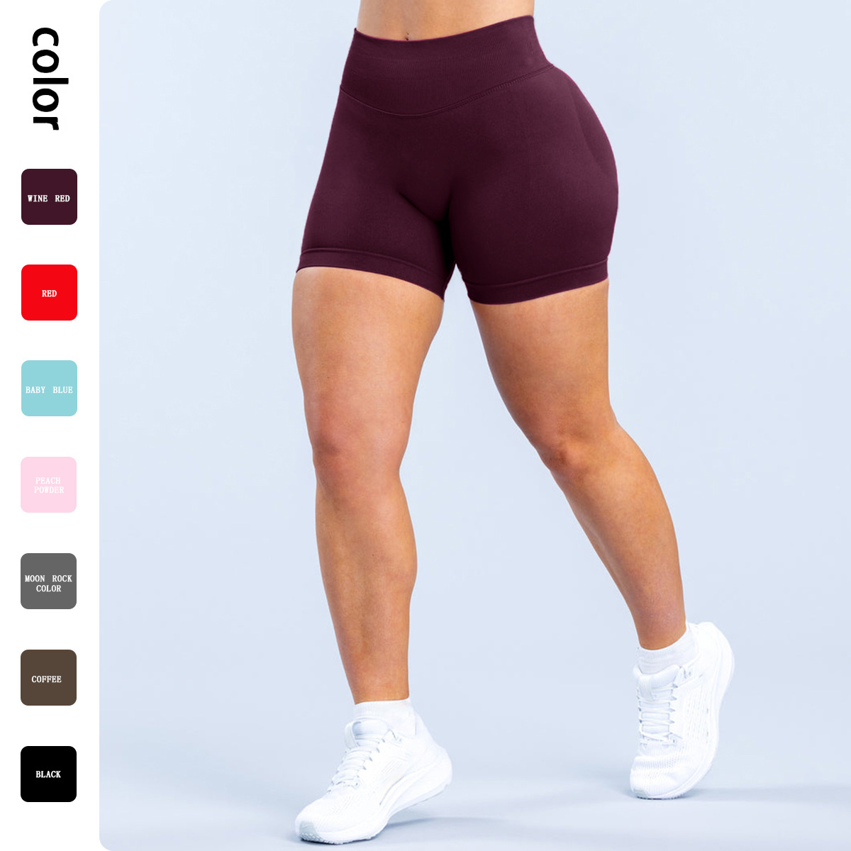 Amazon TK pantalones cortos dfyne de estilo caliente pantalones de yoga de cintura alta para mujer pantalones de fitness para correr pantalones cortos deportivos
