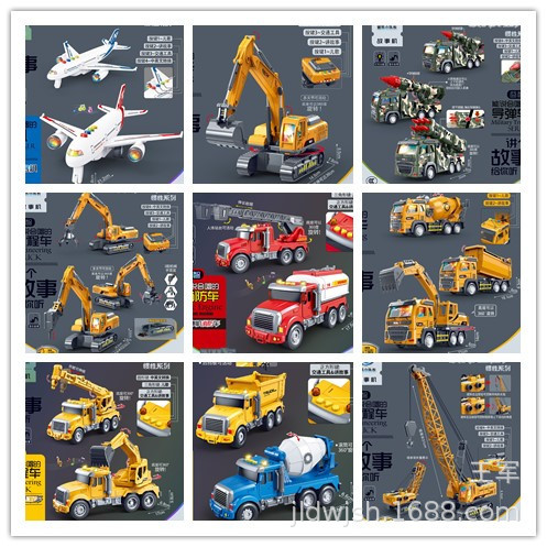 Nile Tells Stories Early Education Engineering Military Missile Vehicle Transporter Educational Multi-Functional Sound and Light Inertia Kidsren's Toys