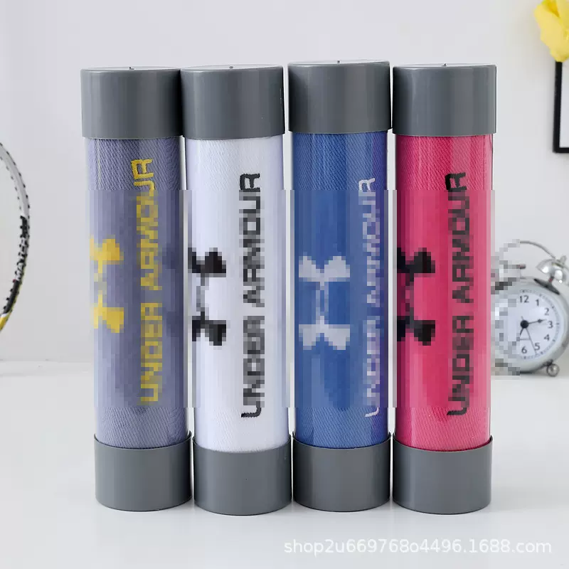 纯棉黑白运动毛巾批发加长全棉马拉松毛巾健身跑步擦汗巾logo定制