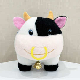 跨境新品mario kart cow 马里奥卡丁车奶牛毛绒玩偶公仔