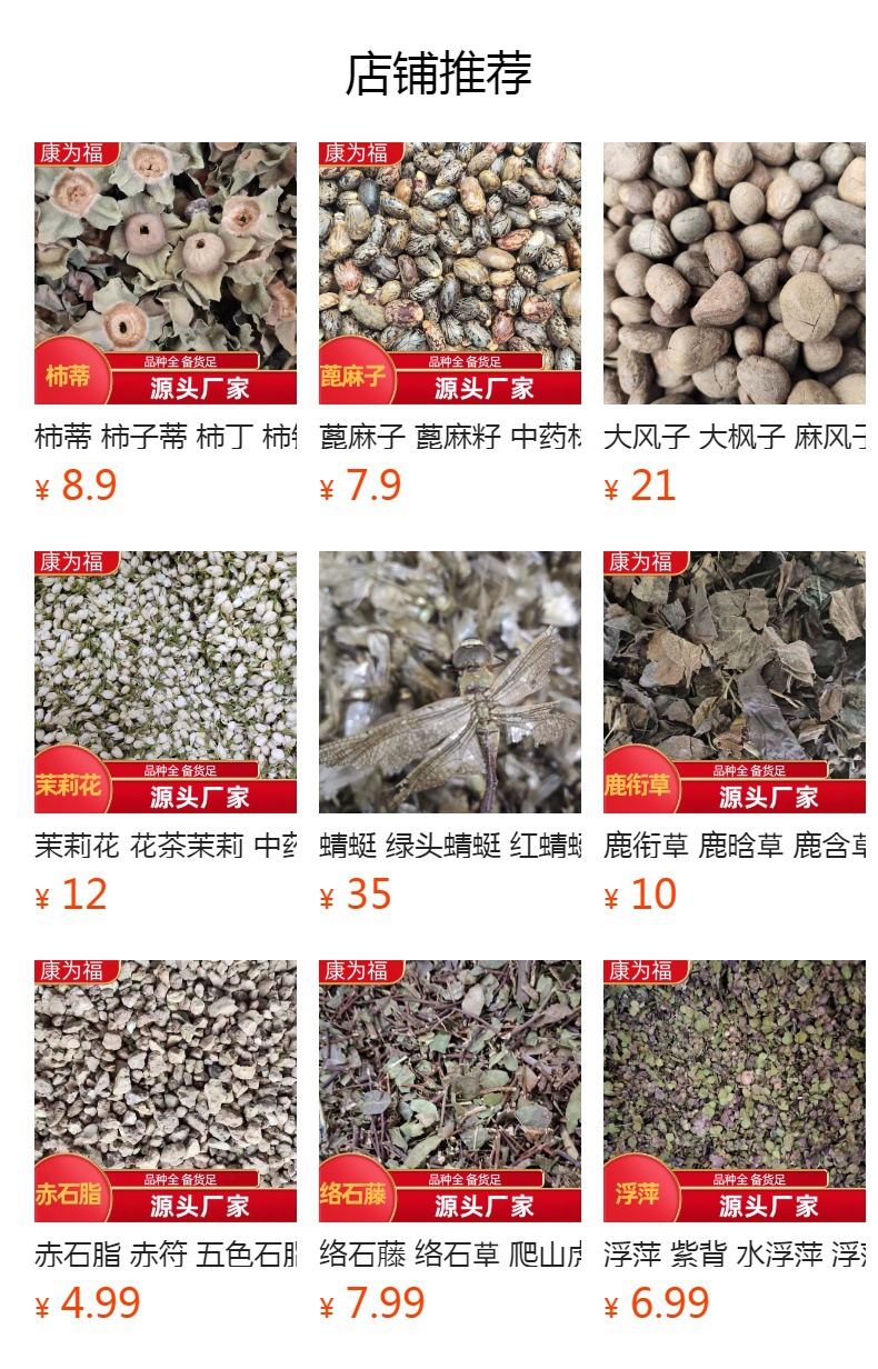 Feng Wei Cao (Pteris multifida) — Dried Chinese Herb, Powder Option, 500g overview