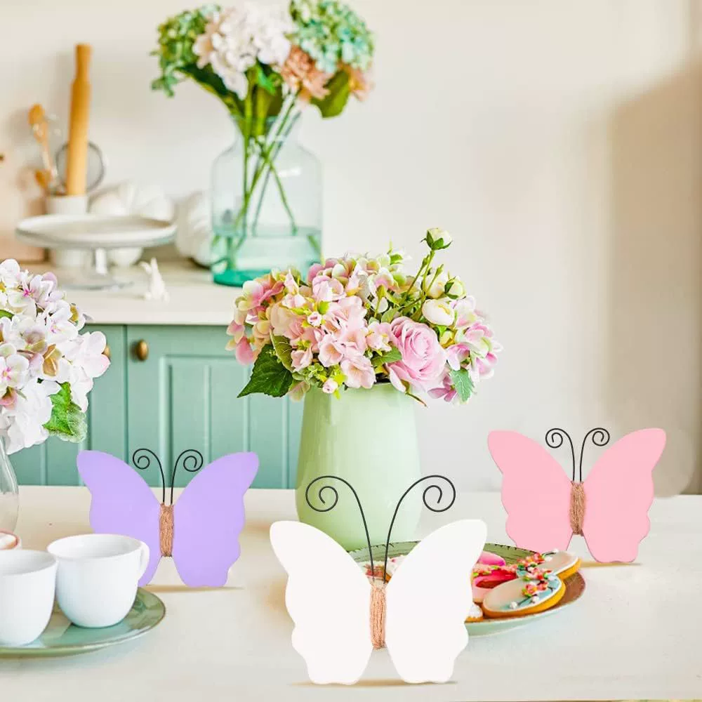 Количество трансграничных взрывчатых веществ, дорогая, превосходная деревянная трехмерная весенняя бабочка украшает домашний стол украшений