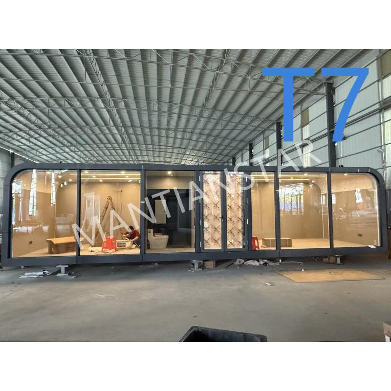 Cápsula espacial modular, casa móvil, alojamiento residencial, turismo, sala de sol, casa inteligente, contenedor, cápsula de manzana, precio de fábrica