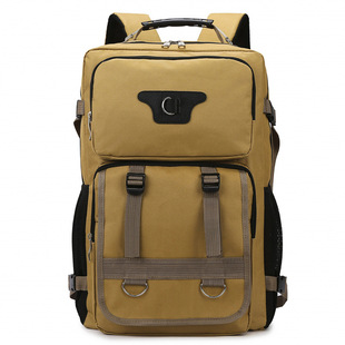 New Outdoor Large-Capacity Travel Backpack Retro Nylon Backpack Men's Outdoor Sports Mountaineering Backpack