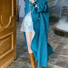双面羊绒大衣女中长款2025秋冬新款高级感蚕丝兔绒羊毛呢外套爆款