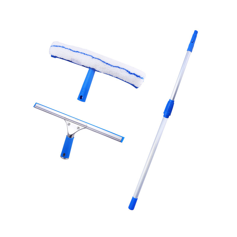 Stainless Steel Glass Scraper Strip Artifact Household Window Wiper Scraper Telescopic Cleaning Tool Cleaning Replacement