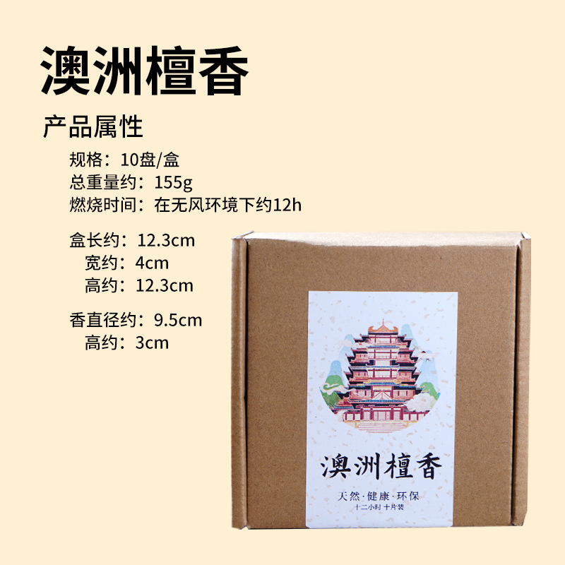 沈香ホノルル盤香4時間ガチョウ梨帳中香家庭用天然香薫薫香礼箱室内香卸売り