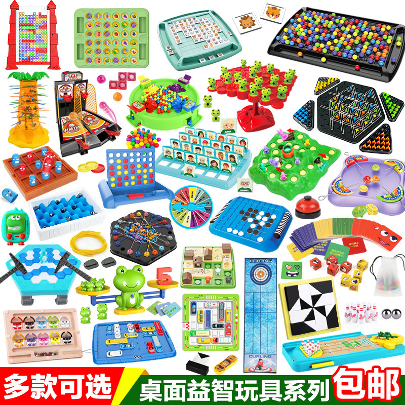 One Piece Free Shipping Table Game Toy Bowling Tortoise and Rabbit Trap Frog Balance Tree Fun Many Desktop Toys