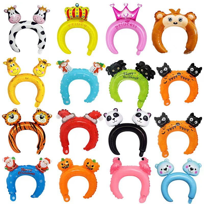 2025 выпускной сезон головная обруч алюминиевая пленка воздушный шар вечеринка мультфильм единорог делает монстра декоративный обруч для волос через границу