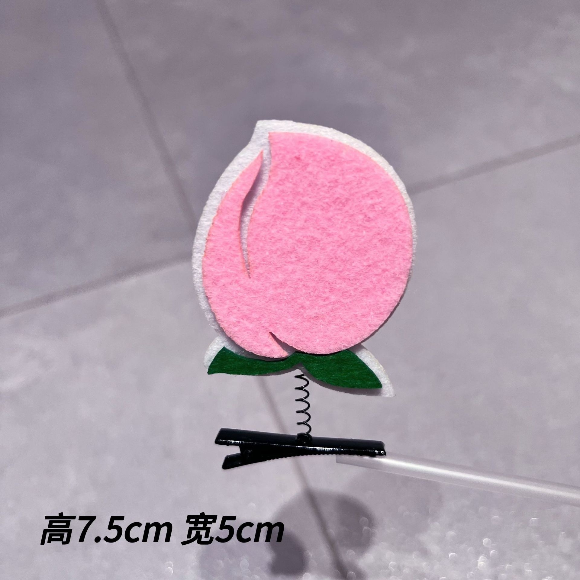 복숭아 머리핀