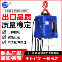 220V クレーンクレーンポータブル電気ホイスト小型クレーン小型家庭用ホイストワイヤーロープ電気ホイスト