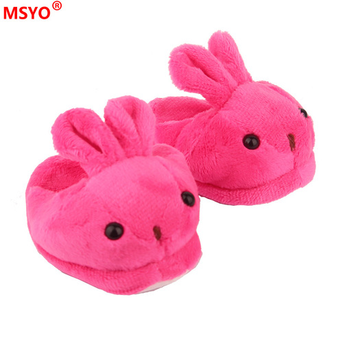 New Style Plush Rabbit and Bear Slippers ZAPF Summer Fairy Shoes Bestselling Doll Shoes