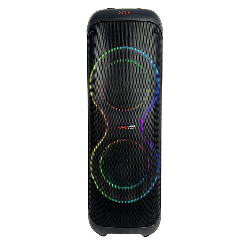 Productos explosivos transfronterizos dobles de 8 pulgadas 40W altavoces al aire libre amplificadores de festivales Bluetooth con micrófono inalámbrico lámpara LED