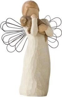 Cross-border New Embrace My Happiness Imitation Wood Carving Parent-child Intimate Ornaments Resin Crafts