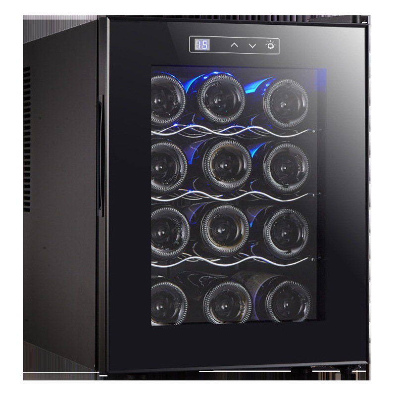 China Merchants Amazon Hot Selling 12 Constant Temperature Electronic Red Wine Wine Cabinet Small Household Red Wine Refrigerator Factory Direct Marketing